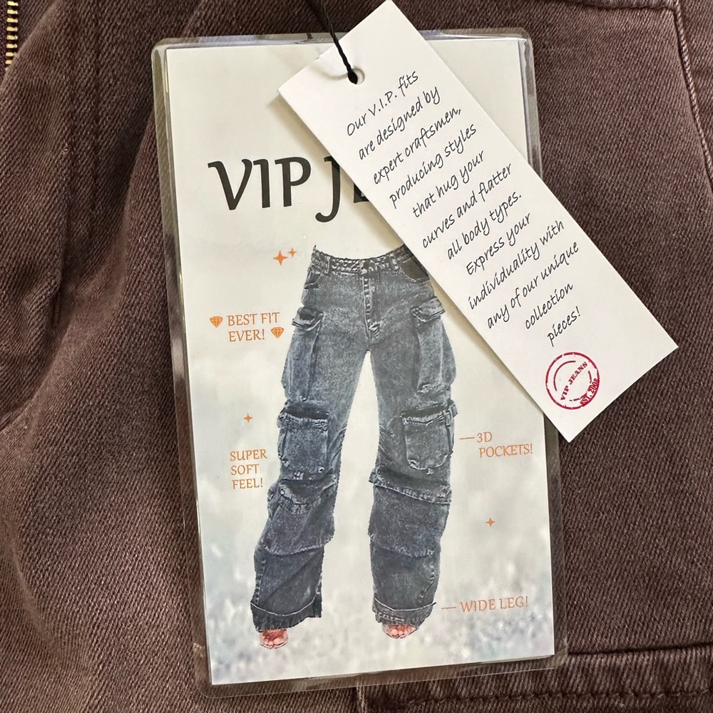 VIP Brown and Gray Cargo Pants Streetwear Dressed in LALA